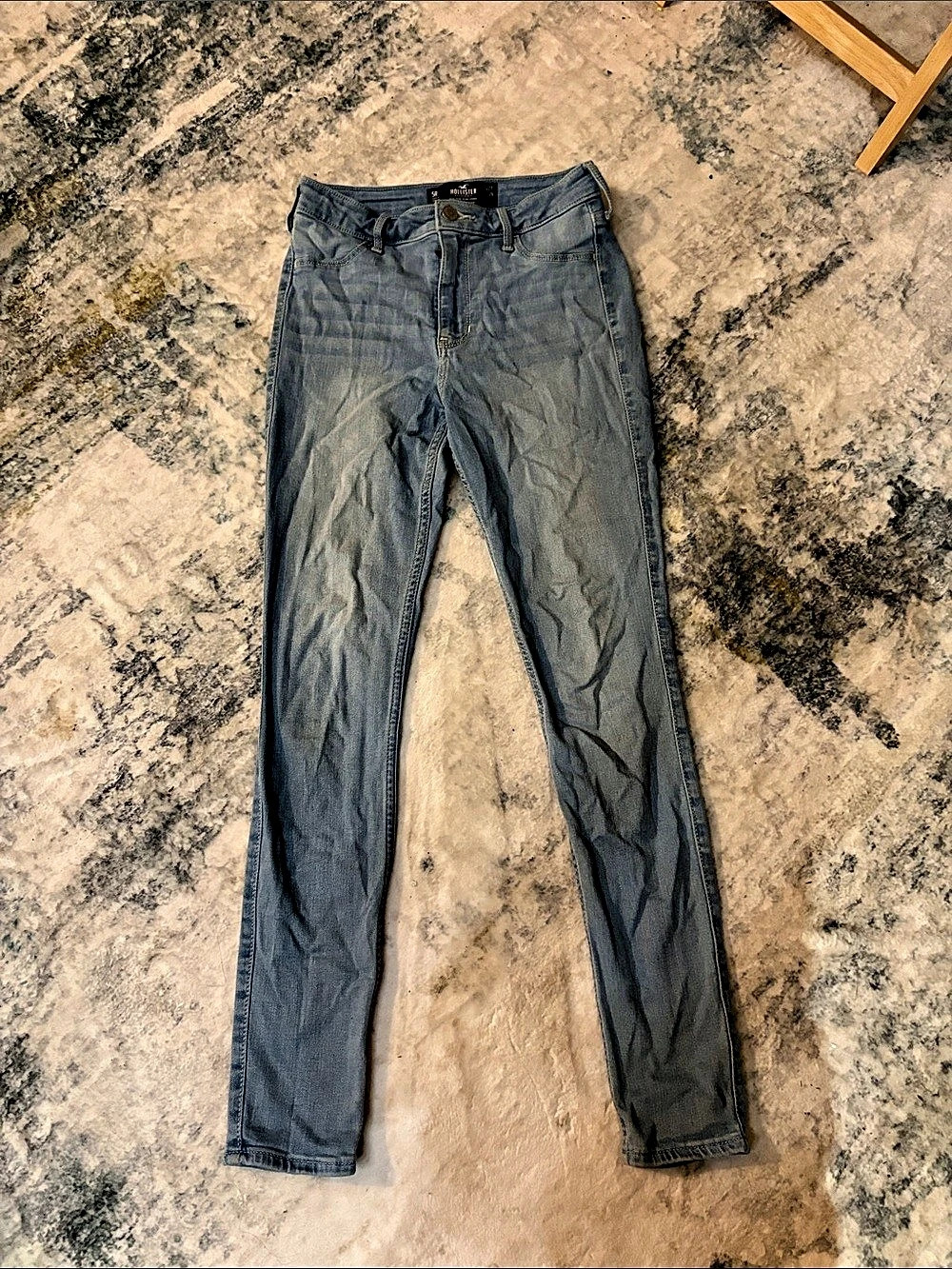 Hollister High-Rise Jean Legging Skinny Jeans Waist 27 Blue